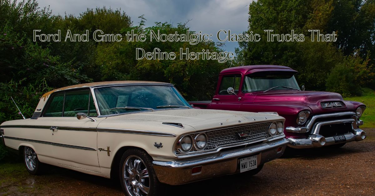 Ford And Gmc the Nostalgic: Classic Trucks That Define Heritage